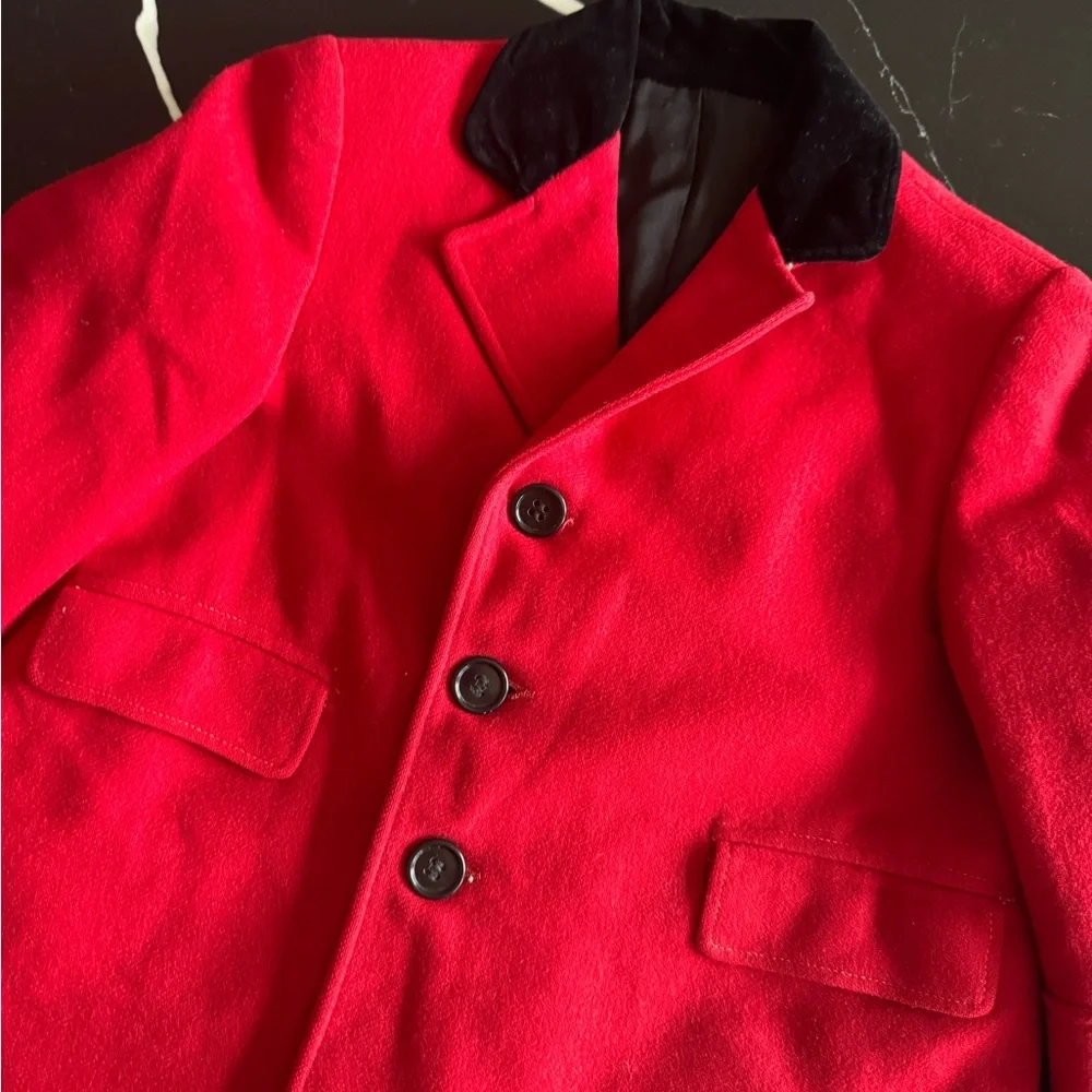 Vintage‎ Classic Red Kids Coat